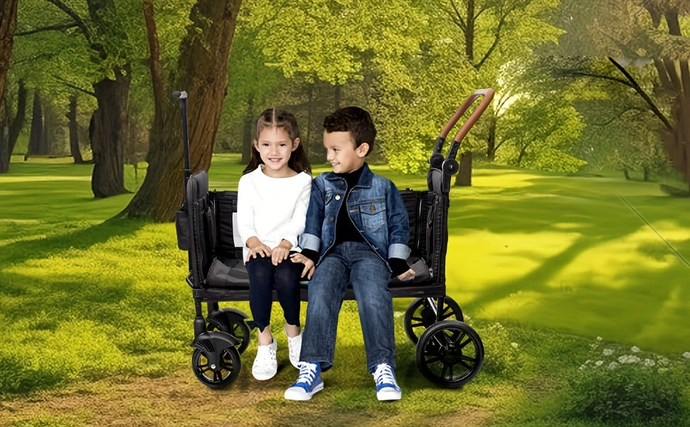Wagon Stroller for 2 Kids & Cargo