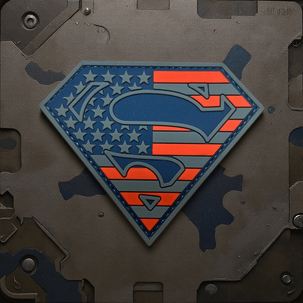 Superman Stars and Stripes Large PVC Patch
