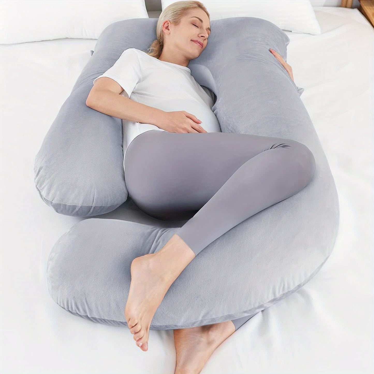 Pregnancy Pillows for Sleeping, U Shaped Body Pillow Side Sleeper Pregnancy Must Haves
