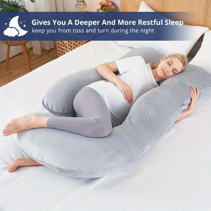 Pregnancy Pillows for Sleeping, U Shaped Body Pillow Side Sleeper Pregnancy Must Haves