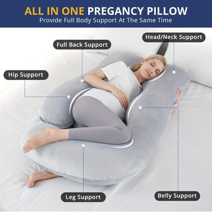 Pregnancy Pillows for Sleeping, U Shaped Body Pillow Side Sleeper Pregnancy Must Haves