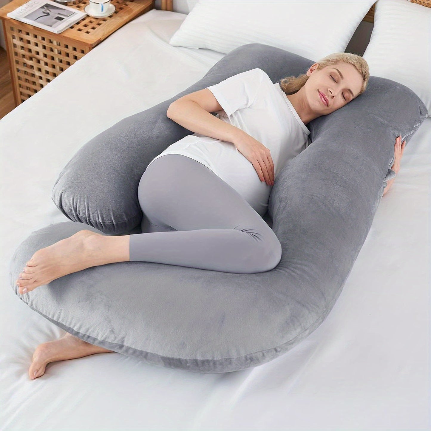 Pregnancy Pillows for Sleeping, U Shaped Body Pillow Side Sleeper Pregnancy Must Haves