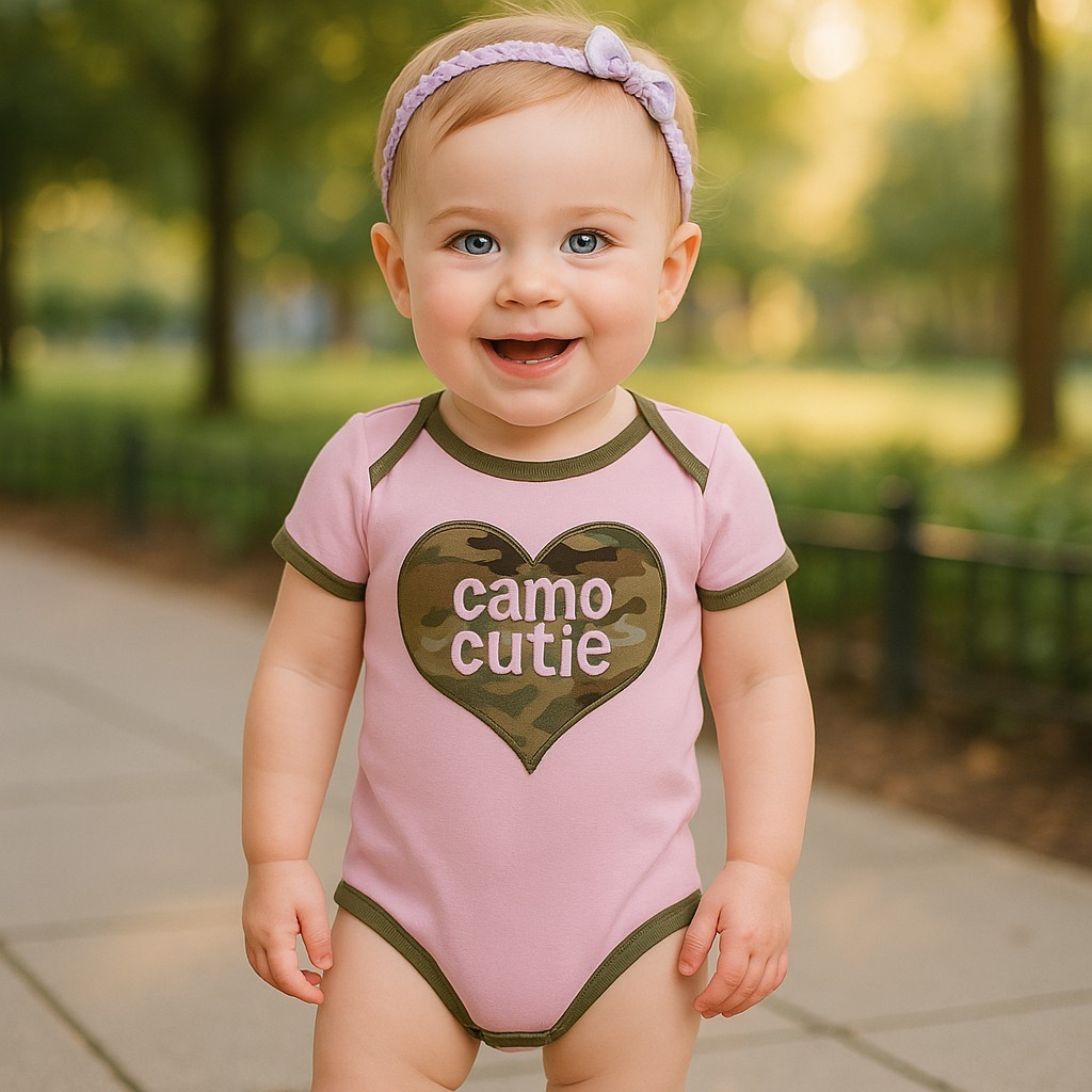 Trooper Clothing Baby Multicam OCP Camo Cutie Bodysuit