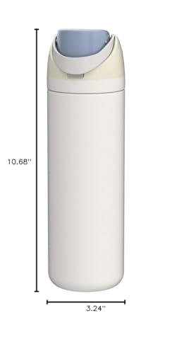 Owala FreeSip Insulated Stainless Steel Water Bottle with Straw for Sports, Travel, and School BPA-Free Sports Water Bottle, 24 oz, Dreamy Field