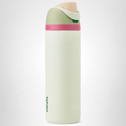 Owala FreeSip Insulated Stainless Steel Water Bottle with Straw for Sports, Travel, and School BPA-Free Sports Water Bottle, 24 oz, Dreamy Field