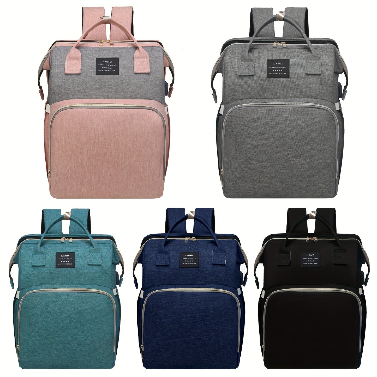 Diaper Bag Backpack With Changing Station