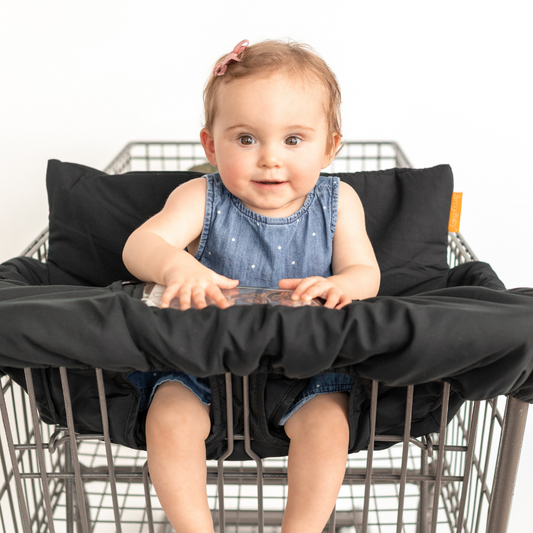 Baby Shopping Cart Cover | Black Fabric