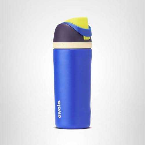 Owala FreeSip Insulated Stainless Steel Water Bottle with Straw for Sports, Travel, and School BPA-Free Sports Water Bottle, 24 oz, Dreamy Field
