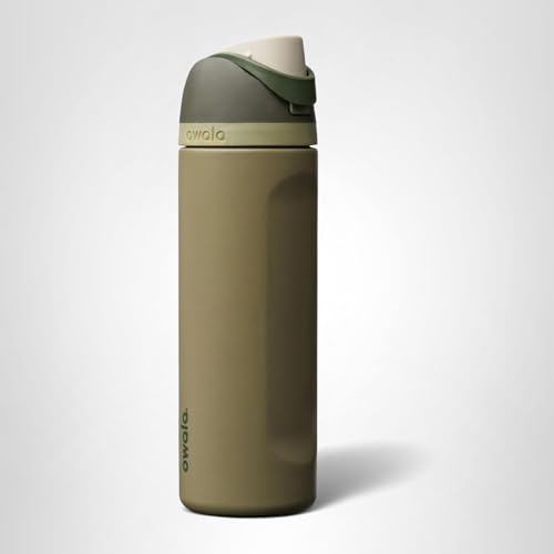 Owala FreeSip Insulated Stainless Steel Water Bottle with Straw for Sports, Travel, and School BPA-Free Sports Water Bottle, 24 oz, Dreamy Field