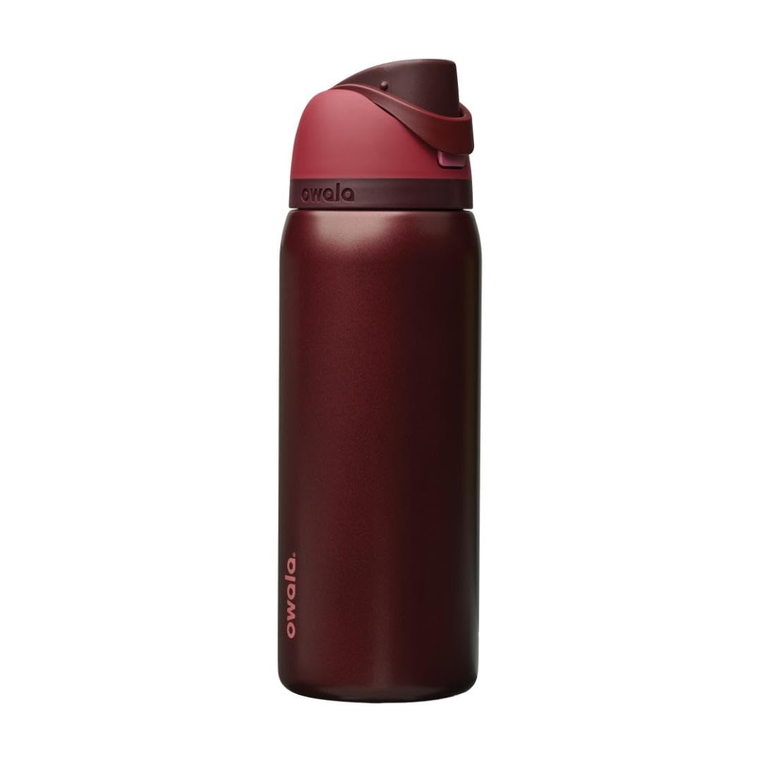 Owala FreeSip Insulated Stainless Steel Water Bottle with Straw for Sports, Travel, and School BPA-Free Sports Water Bottle, 24 oz, Dreamy Field