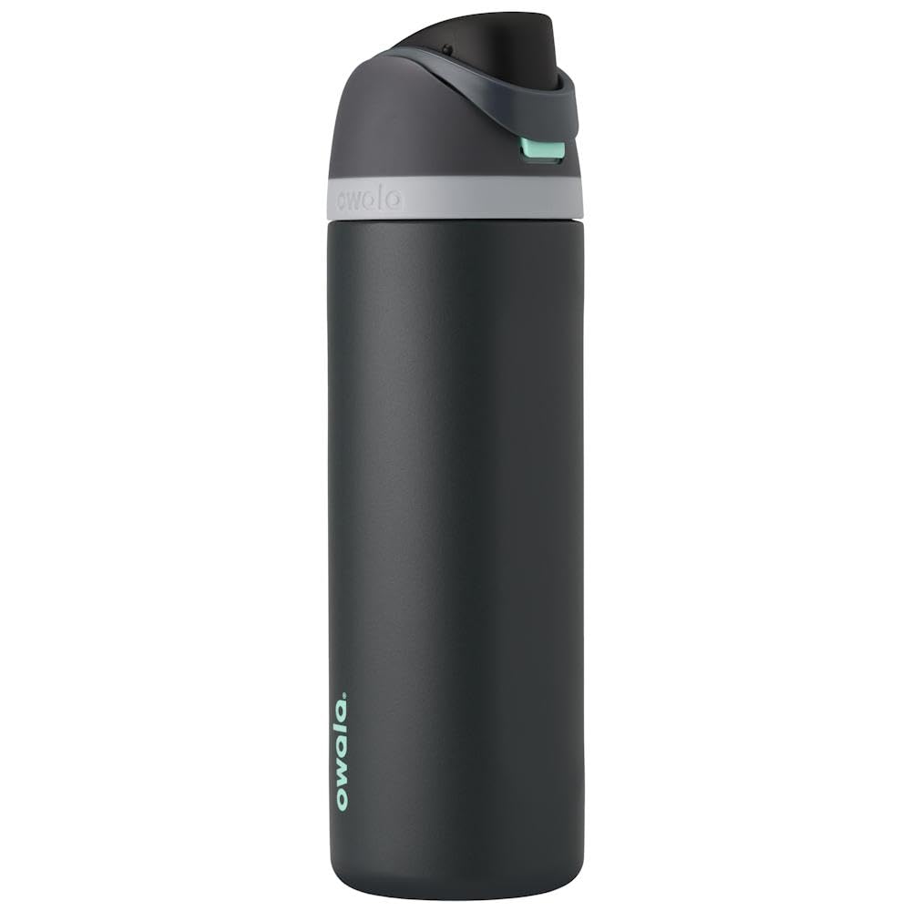 Owala FreeSip Insulated Stainless Steel Water Bottle with Straw for Sports, Travel, and School BPA-Free Sports Water Bottle, 24 oz, Dreamy Field