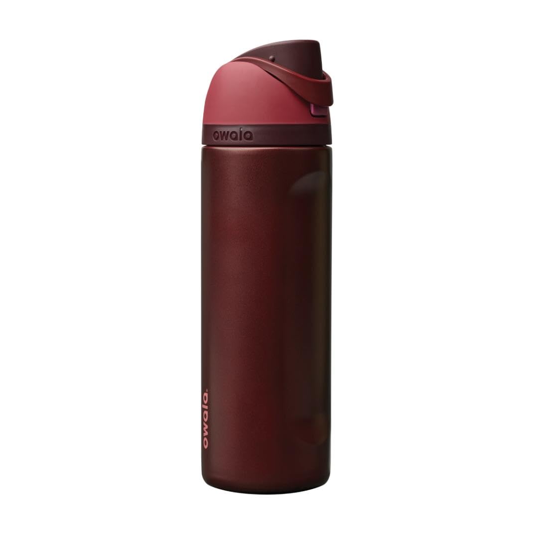 Owala FreeSip Insulated Stainless Steel Water Bottle with Straw for Sports, Travel, and School BPA-Free Sports Water Bottle, 24 oz, Dreamy Field