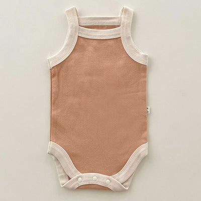 Newborn Cotton Sleeveless Jumpsuit Vest Garments