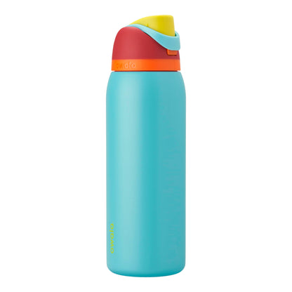 Owala FreeSip Insulated Stainless Steel Water Bottle with Straw for Sports, Travel, and School BPA-Free Sports Water Bottle, 24 oz, Dreamy Field