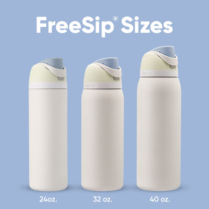Owala FreeSip Insulated Stainless Steel Water Bottle with Straw for Sports, Travel, and School BPA-Free Sports Water Bottle, 24 oz, Dreamy Field