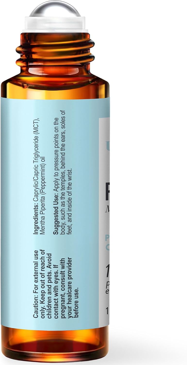 UpNature Peppermint Oil Roll On for Pregnancy Nausea & Morning Sickness