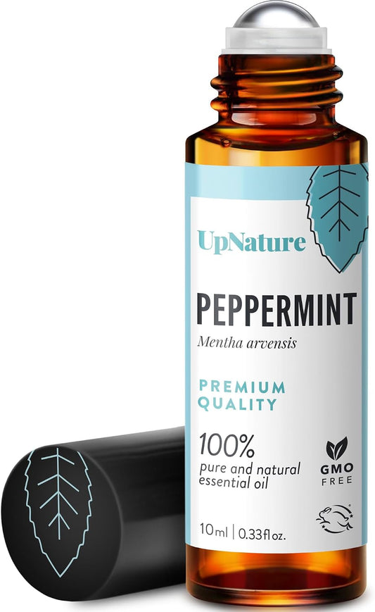 UpNature Peppermint Oil Roll On for Pregnancy Nausea & Morning Sickness