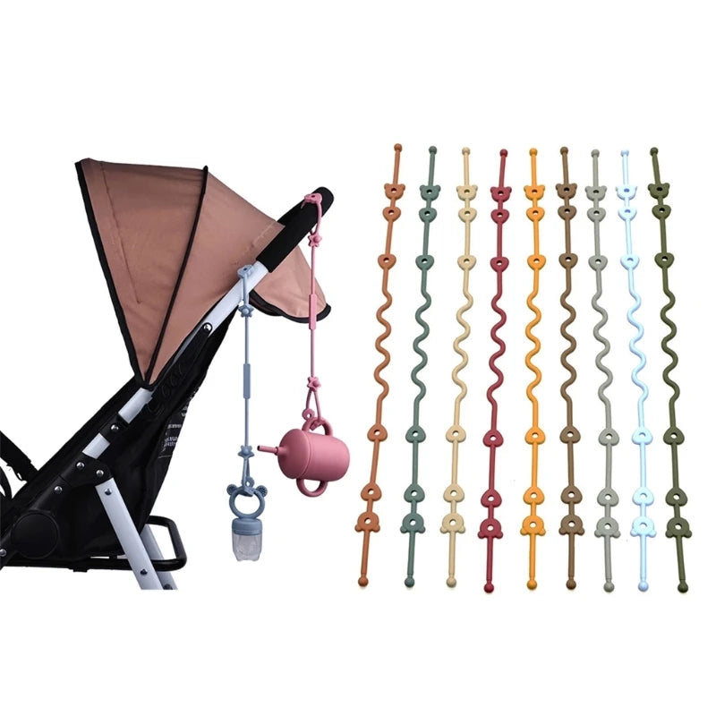 Silicone Pacifier & Cup Holder Strap