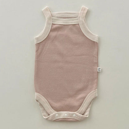 Newborn Cotton Sleeveless Jumpsuit Vest Garments