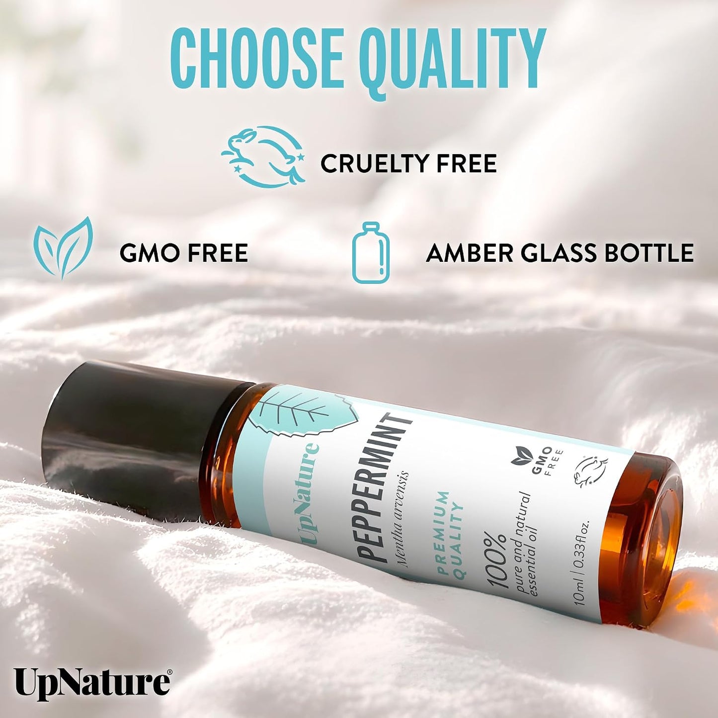 UpNature Peppermint Oil Roll On for Pregnancy Nausea & Morning Sickness