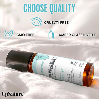 UpNature Peppermint Oil Roll On for Pregnancy Nausea & Morning Sickness