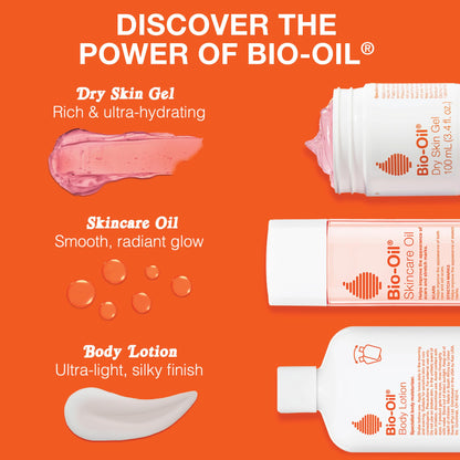 Bio-Oil Skincare Body Oil Serum for Scars and Stretch Marks, Face and Body Moisturizer with Vitamin E & A for Sensitive Dry Skin, Dermatologist Recommended, Non-Comedogenic, 4.2 Oz