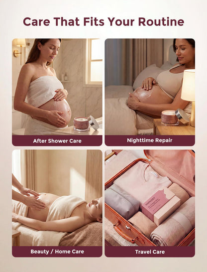 Momcozy Stretch Mark Prevention Cream for Pregnant Women, Travel Size Belly Moisturizer for Dry Skin, Peptides & Shea Butter, Maternity Care, 1.06 oz (30g)