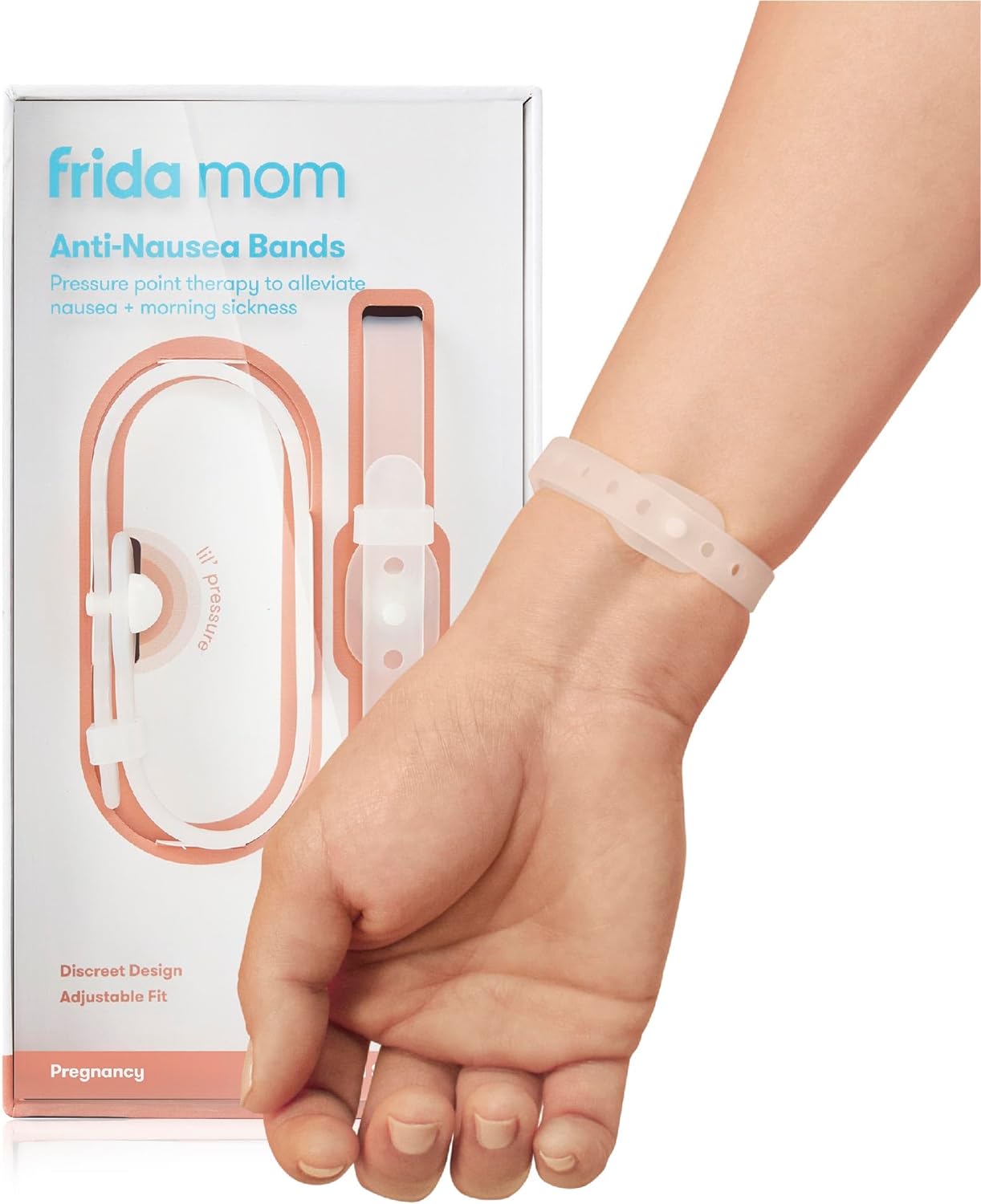 Frida Mom Nausea Bands for Morning Sickness Relief, 24/7 Support & Therapy