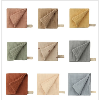 Muslin Soft 5PC Multipurpose Towel & Washcloth Squares