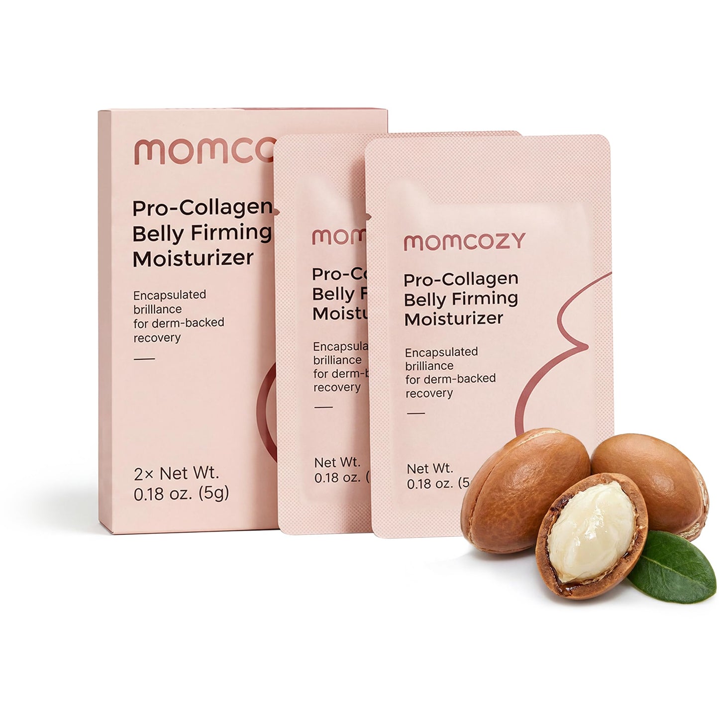 Momcozy Stretch Mark Prevention Cream for Pregnant Women, Travel Size Belly Moisturizer for Dry Skin, Peptides & Shea Butter, Maternity Care, 1.06 oz (30g)