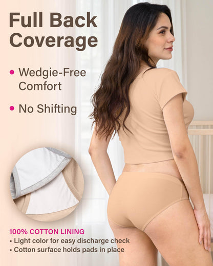 Intimate Portal Cotton Maternity Underwear Under the Bump Pregnancy Postpartum Bikini Panties