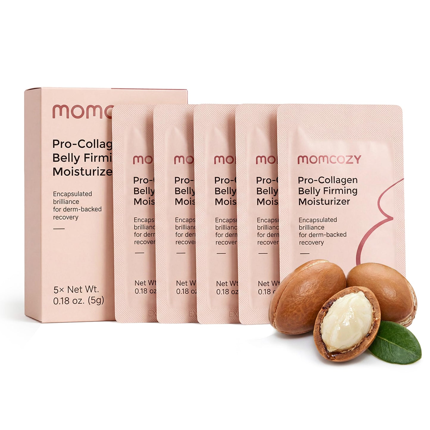 Momcozy Stretch Mark Prevention Cream for Pregnant Women, Travel Size Belly Moisturizer for Dry Skin, Peptides & Shea Butter, Maternity Care, 1.06 oz (30g)