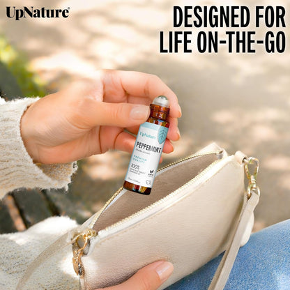 UpNature Peppermint Oil Roll On for Pregnancy Nausea & Morning Sickness