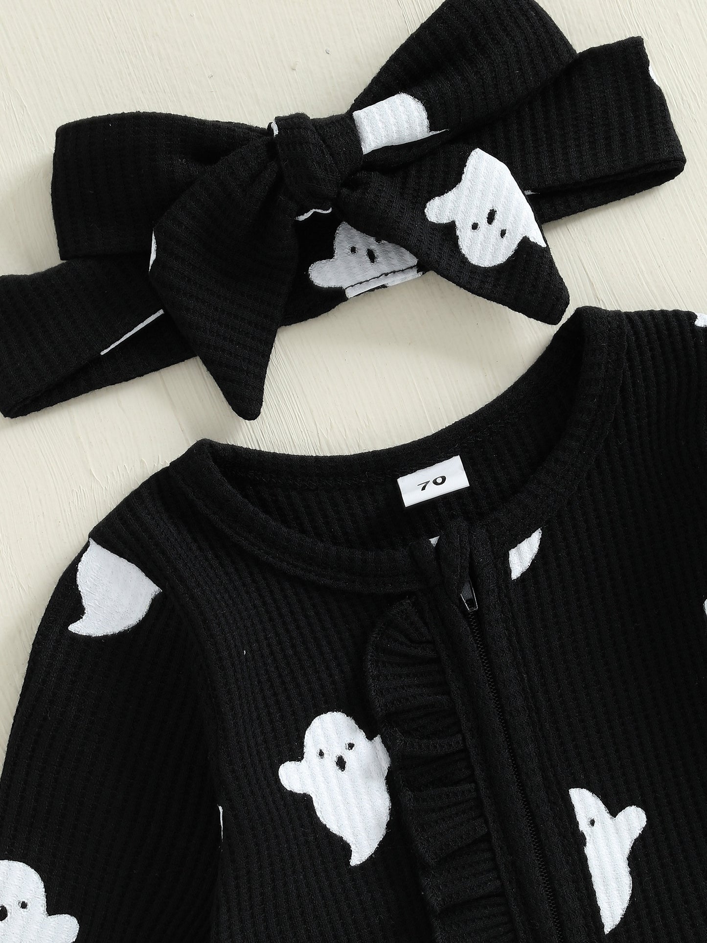Baby Girls Halloween Romper and Headband