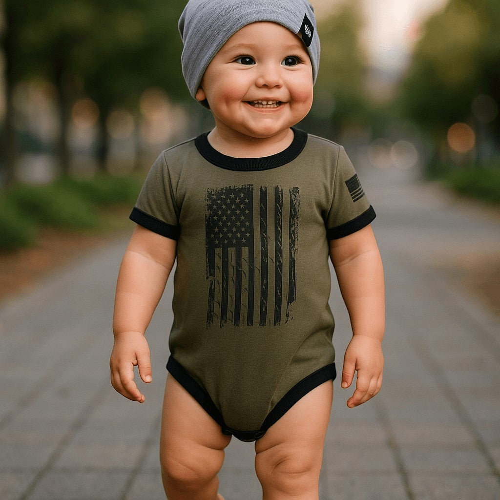 Old Glory Baby Bodysuit - 0/3mo