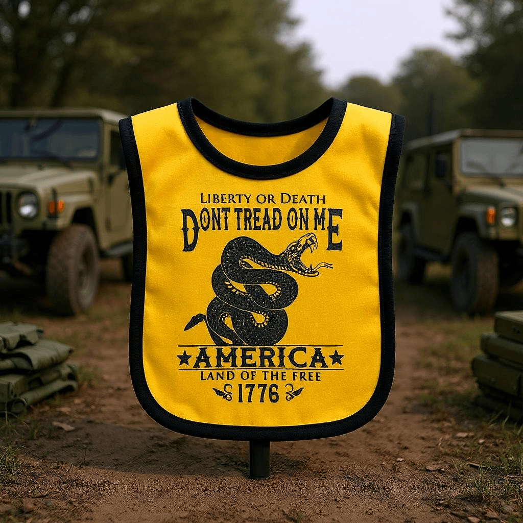 Don't Tread on Me Baby Bib