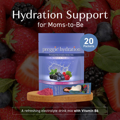 Three Lollies Preggie Hydration Packets, 10 Count
