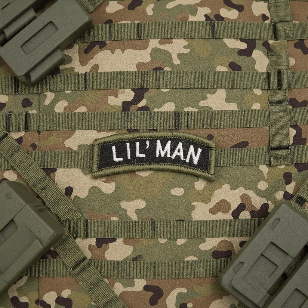 Lil' Man Rocker Patch - OD Green and Black