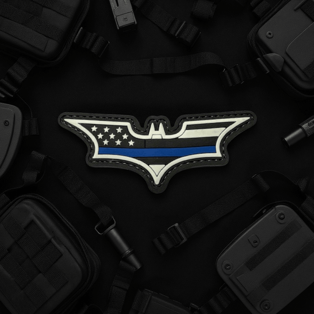 Blue Line Batman Patch