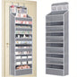 Over Door Hanging Organizer with 6 Large Capacity Pockets for Essentials Nursery Bedroom Bathroom