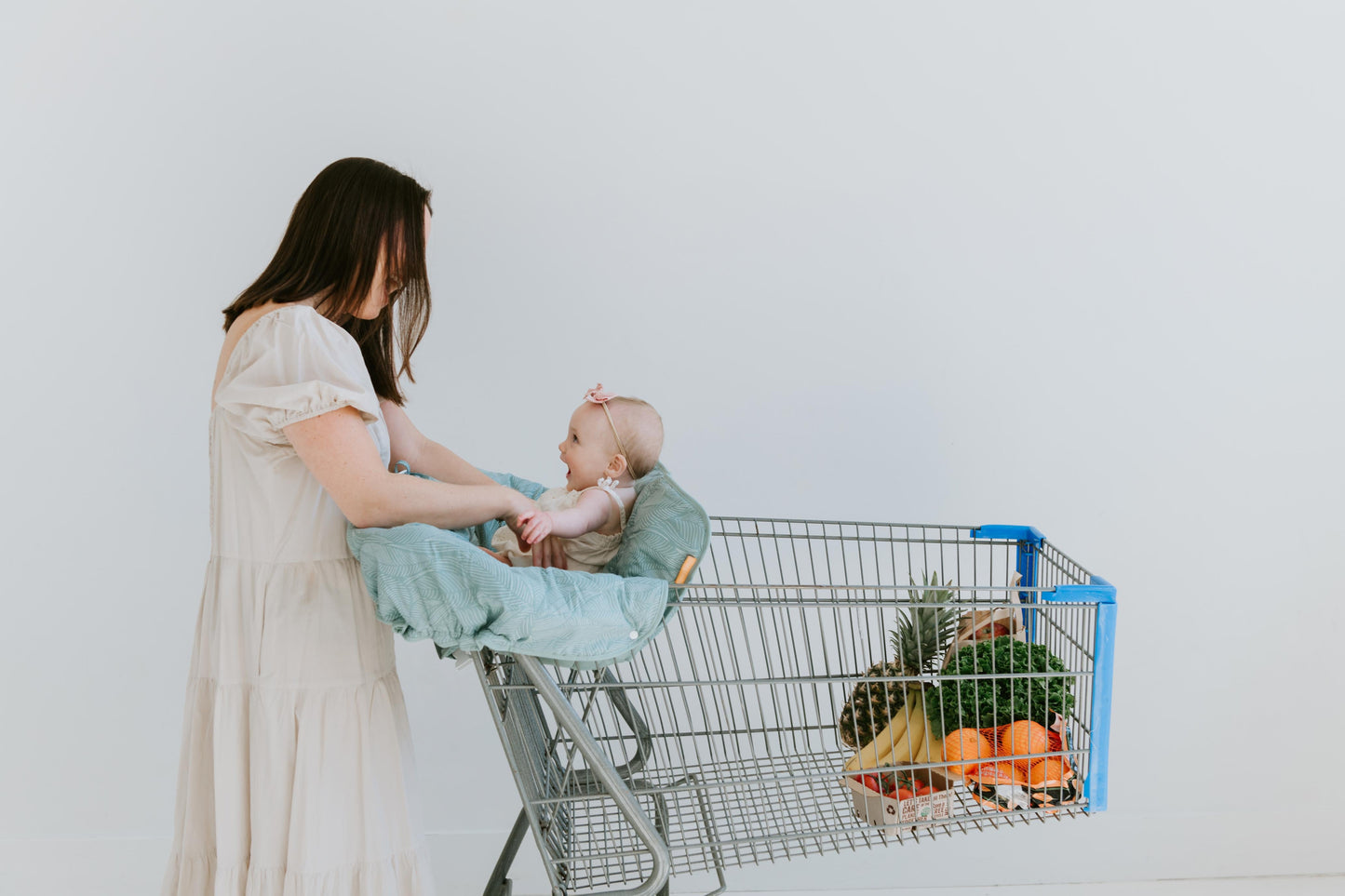 Baby Shopping Cart Cover | Sage Leaves