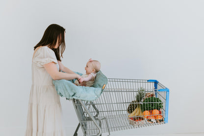 Baby Shopping Cart Cover | Sage Leaves