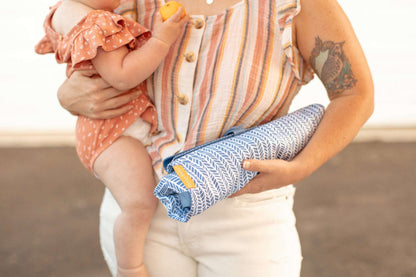 Baby Shopping Cart Hammock | Blue Little Arrow Design