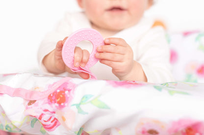 Baby Shopping Cart Cover | Full Bloom Watercolor Floral Print