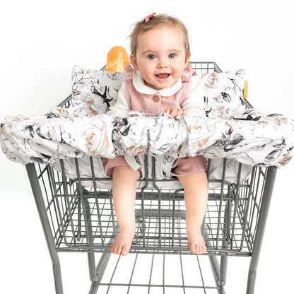 Baby Shopping Cart Cover | Coming Up Roses Beautiful Floral Print