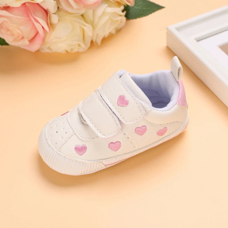 Newborn Infant White Soft-soled Sneaker