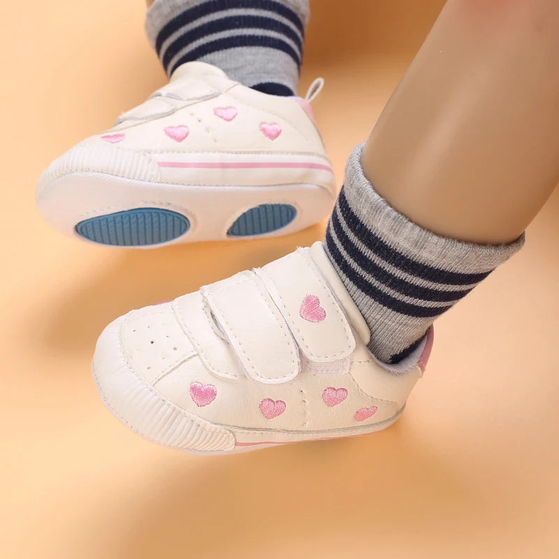 Newborn Infant White Soft-soled Sneaker