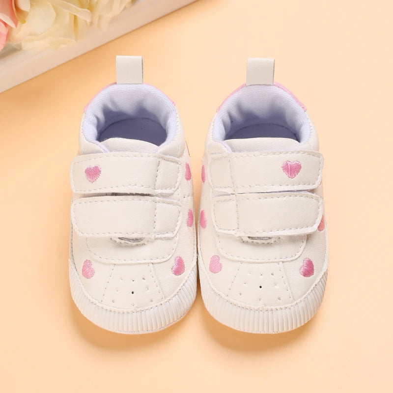 Newborn Infant White Soft-soled Sneaker