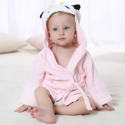 Bathrobe baby animal shape-7