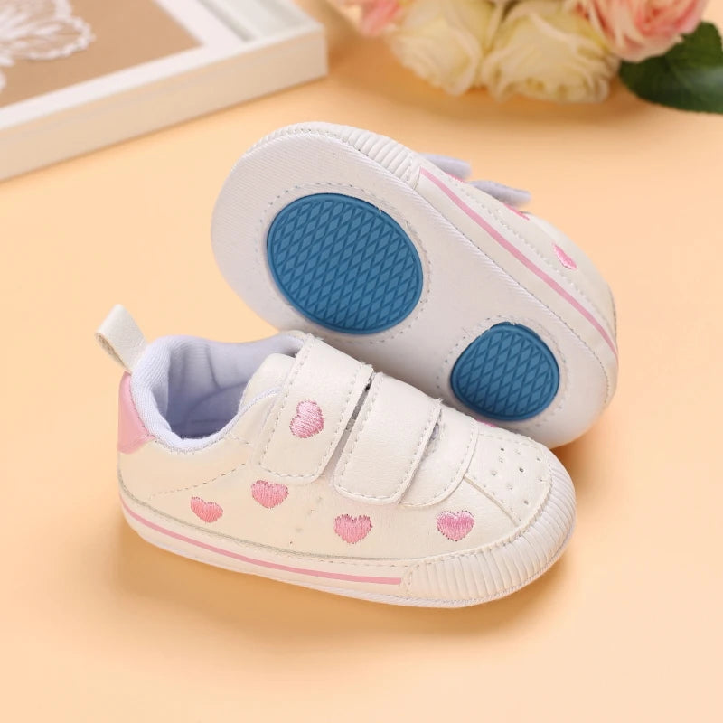 Newborn Infant White Soft-soled Sneaker